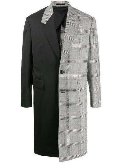 Versace пальто с контрастными вставками A86024A216676