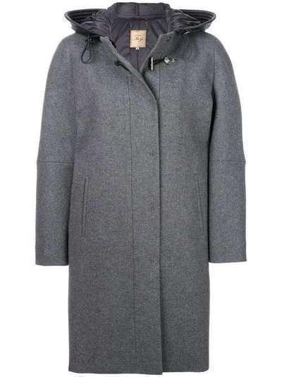 Fay приталенное пальто-кокон NAW54353030