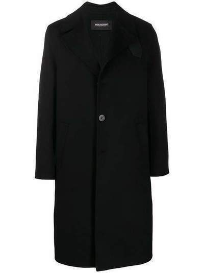 Neil Barrett пальто с ремешком на воротнике PBCA283M067C