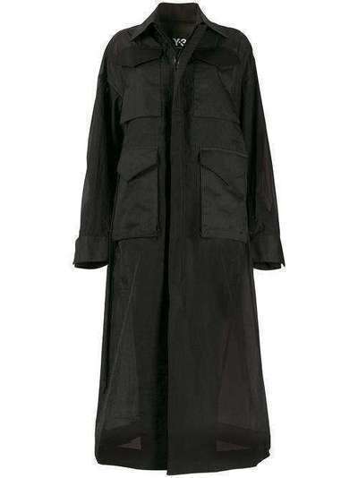 Y-3 длинное пальто карго FN5730