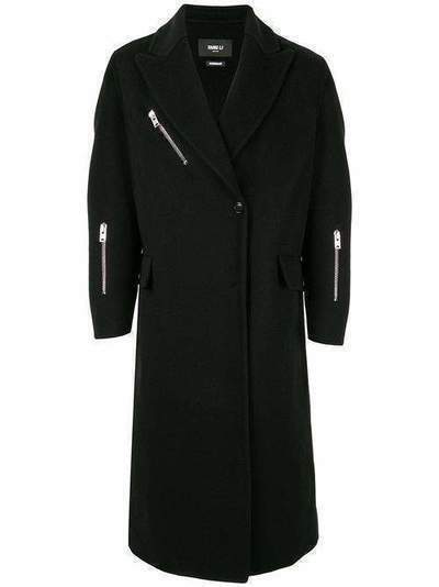 Yang Li однобортное пальто на молнии HF818299