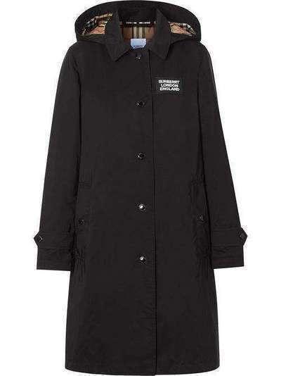 Burberry пальто со съемным капюшоном 8022731
