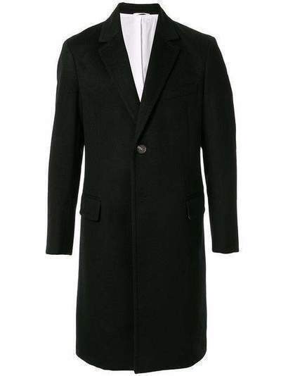 CK Calvin Klein однобортное кашемировое пальто Z4FM62806BLK