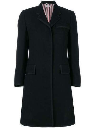 Thom Browne классическое пальто с отделкой кантом FOC300B00473