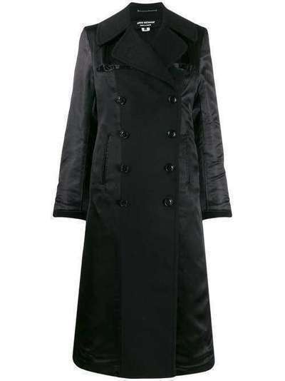 Junya Watanabe двубортное пальто с контрастными рукавами JDC010W19
