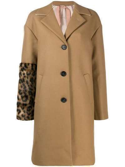 Nº21 пальто с леопардовым принтом N2MN0113219