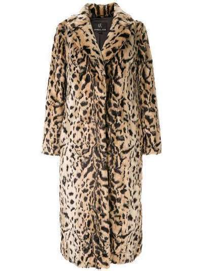 Unreal Fur пальто с леопардовым принтом URF2410215LIL