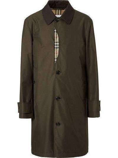 Burberry пальто с контрастной вставкой 8014085
