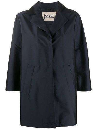 Herno однобортное пальто с укороченными рукавами GC0266D13470S