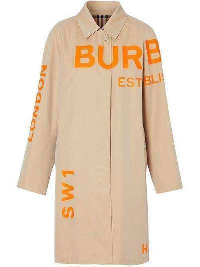 Burberry пальто с принтом Horseferry 8029924