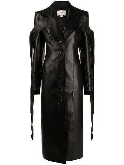 Matériel пальто из искусственной кожи с завязками MR2ALN786CTBKL