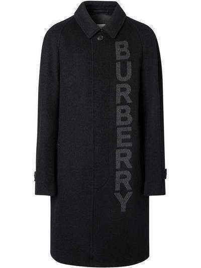 Burberry пальто с логотипом 8025724