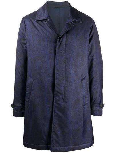 Etro пальто с принтом пейсли 1S2801334