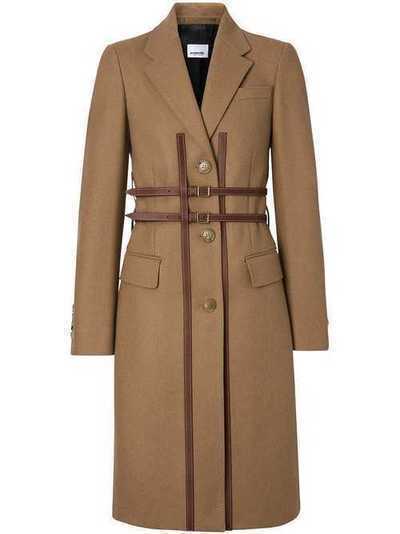 Burberry декорированное пальто строгого кроя 8014171