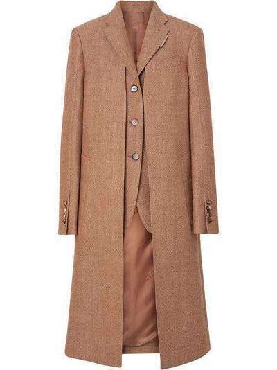 Burberry Waistcoat Detail Wool Tailored Coat 4560596