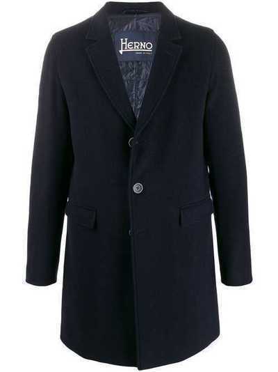 Herno однобортное пальто средней длины CA0083U39601