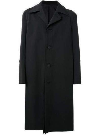Wooyoungmi однобортное пальто Mac W201HC04BLACK