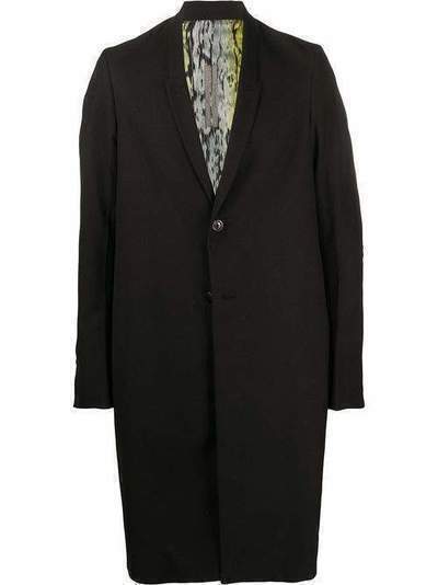Rick Owens пальто с абстрактным принтом RU20F3952CVR