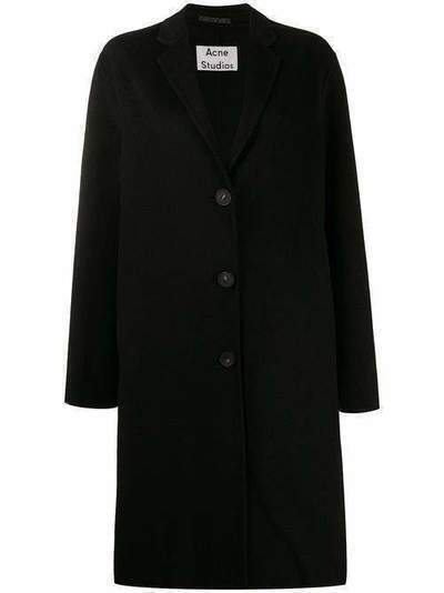 Acne Studios однобортное пальто средней длины A90188