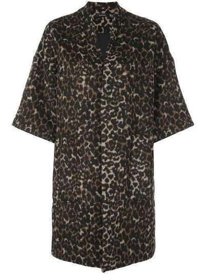 Natori пальто-кимоно с леопардовым принтом H89018