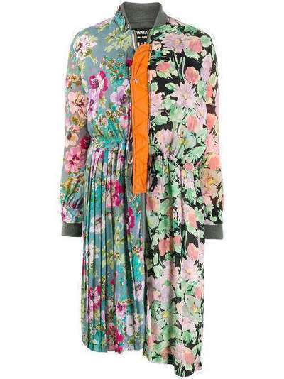 Junya Watanabe пальто с цветочным принтом JDJ004W19