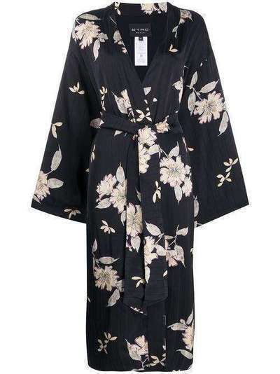 Etro кимоно с цветочным принтом 132124385