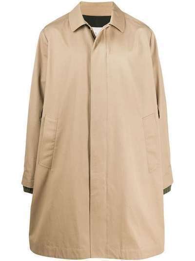 Moncler пальто с контрастными вставками 1D7000054AJB