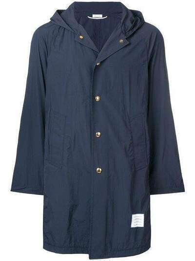 Thom Browne пальто с воротником и капюшоном MOU555A05510