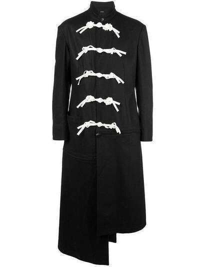 Yohji Yamamoto пальто асимметричного кроя HCJ37104