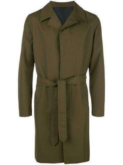 Ami Paris однобортное пальто с поясом на талии A18M002201