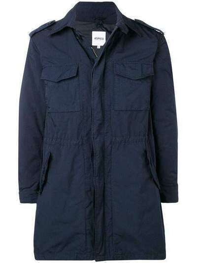 Aspesi пальто на молнии с карманами с клапанами 8I041024