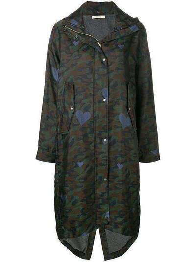 Odeeh camouflage print parka coat 80308210