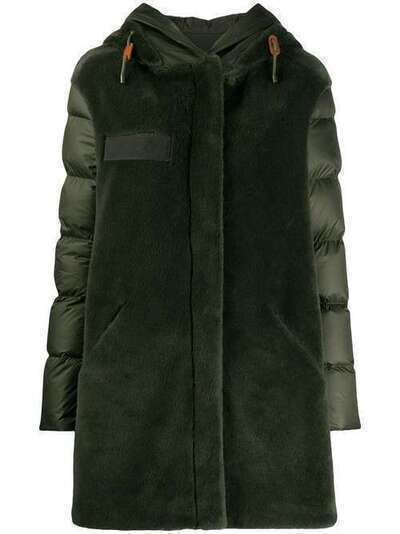 Mr & Mrs Italy пальто с контрастным капюшоном XCO0138
