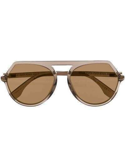 Fendi Eyewear солнцезащитные очки в круглой оправе FF0375GS