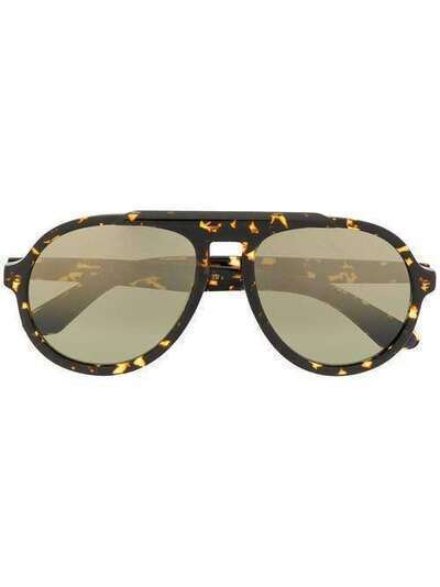 Jimmy Choo Eyewear солнцезащитные очки-авиаторы в оправе черепаховой расцветки RONS
