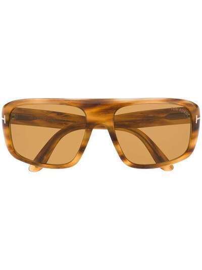 Tom Ford Eyewear солнцезащитные очки FT0754 в квадратной оправе FT754