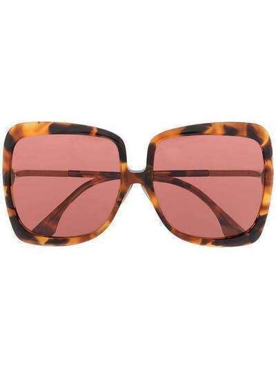 Fendi Eyewear солнцезащитные очки в массивной оправе черепаховой расцветки FF0429S