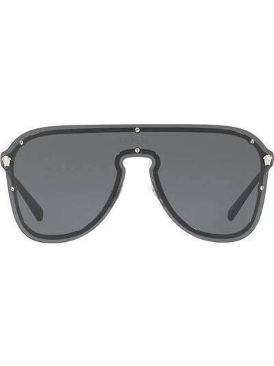 Versace Eyewear солнцезащитные очки '#Frenergy' в форме маски VE2180100087