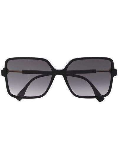 Fendi Eyewear солнцезащитные очки в квадратной оправе FF0411S