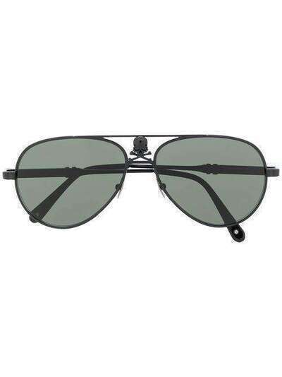 Philipp Plein солнцезащитные очки-авиаторы Skull A18AMES0075PXV071N
