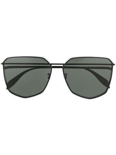 Alexander McQueen Eyewear солнцезащитные очки Piercing Shield