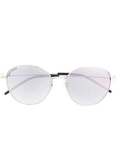 Saint Laurent Eyewear солнцезащитные очки в круглой оправе 587257Y9902