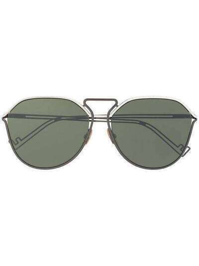 Fendi Eyewear солнцезащитные очки в массивной круглой оправе FFM0071S