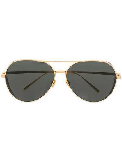Linda Farrow солнцезащитные очки-авиаторы LFL992