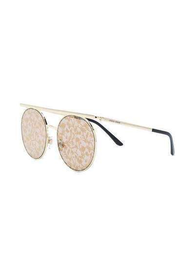Giorgio Armani солнцезащитные очки в круглой оправе AR6069