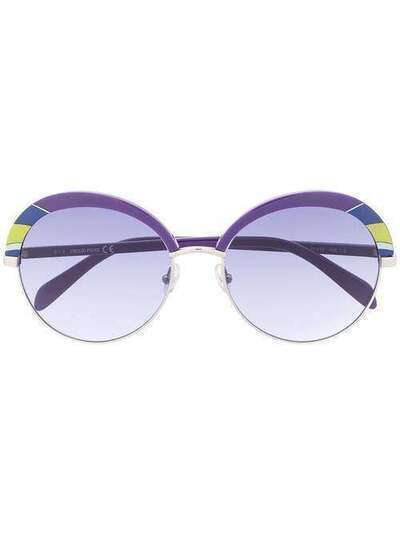 Emilio Pucci солнцезащитные очки в круглой оправе EP01025792W