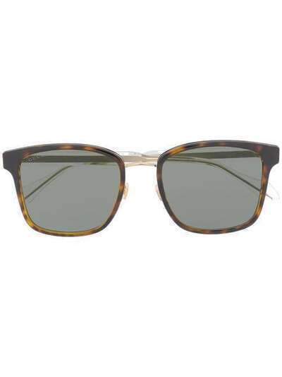 Gucci Eyewear солнцезащитные очки в квадратной оправе 596048J0740