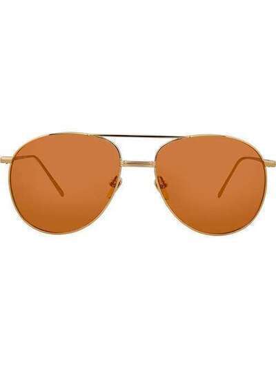 Linda Farrow солнцезащитные очки-авиаторы '482 C8' LFL482C8SUN