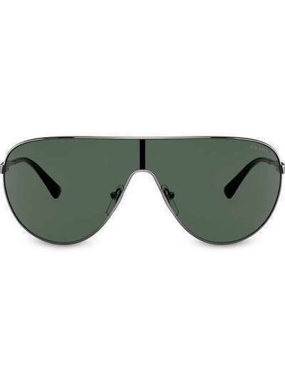 Prada Eyewear солнцезащитные очки-маска PR55XS5AV728