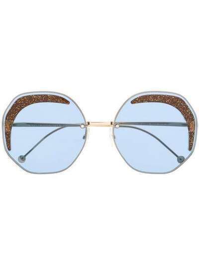 Fendi Eyewear солнцезащитные очки в оправе геометрической формы FF0358S